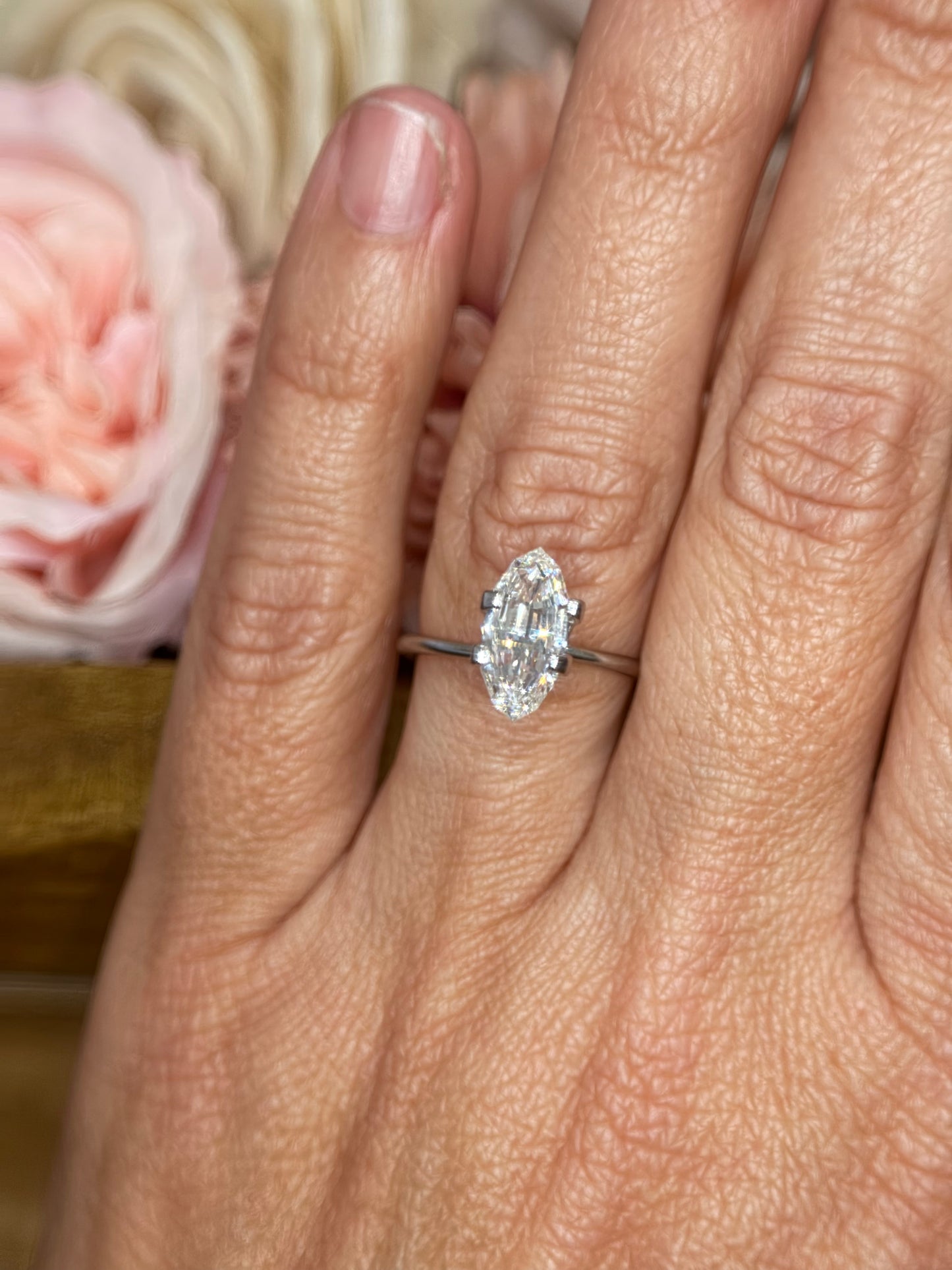 Step Cut Marquise Lab Grown Diamond