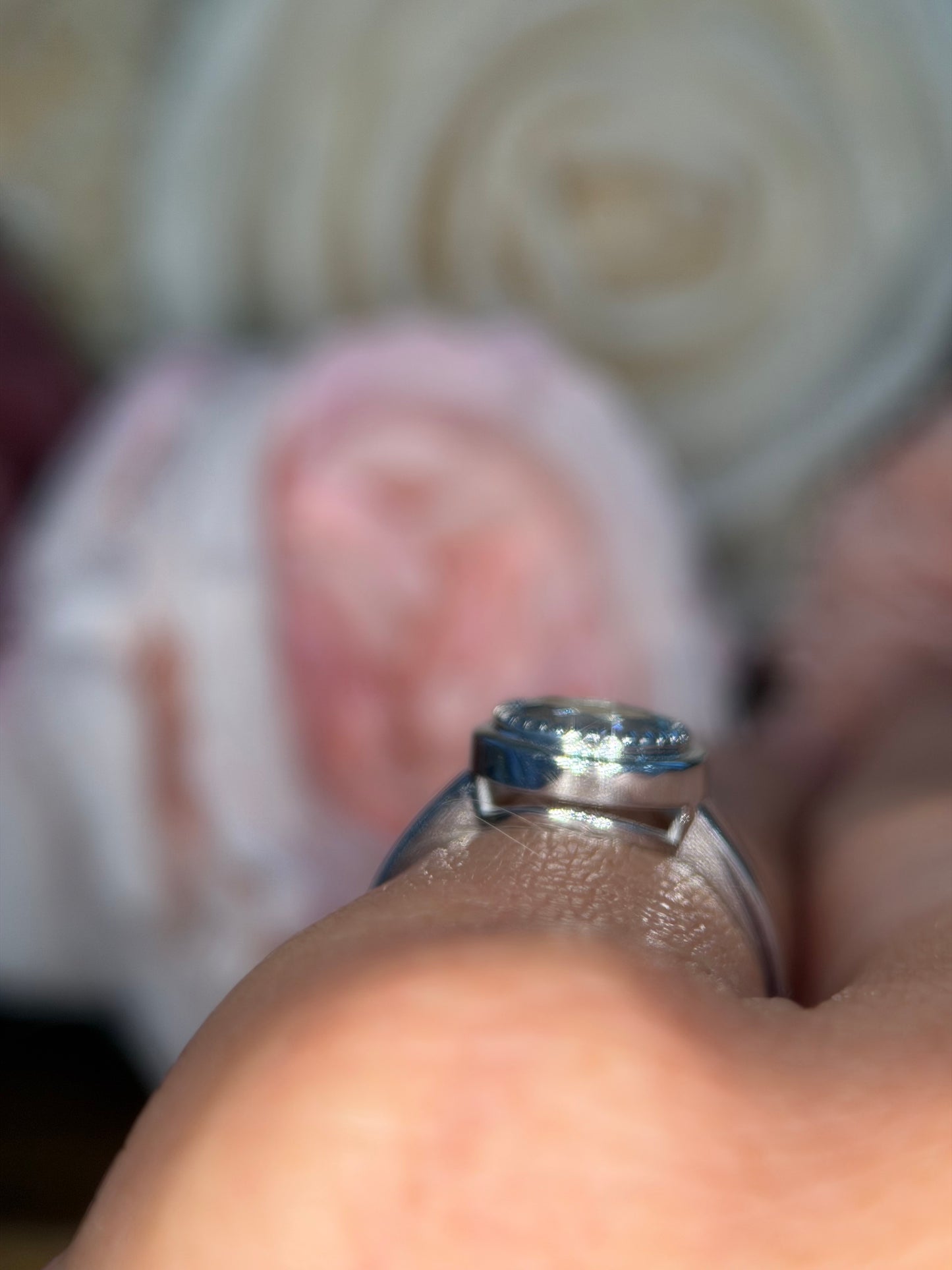 Oval Double Bezel Ring