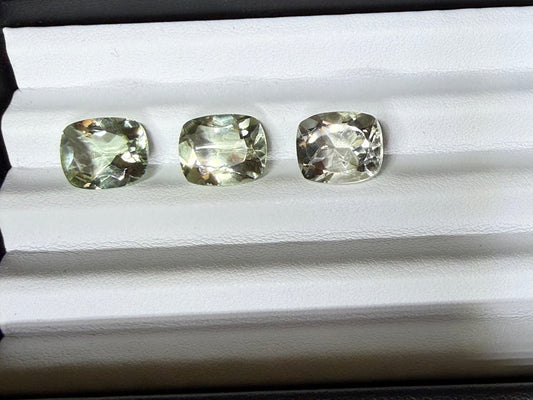 Green Amethyst - Prasiolite Elongated Cushion