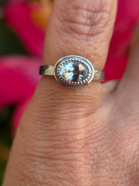 Oval Double Bezel Ring