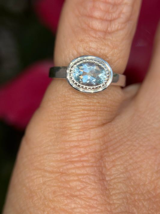 Oval Double Bezel Ring